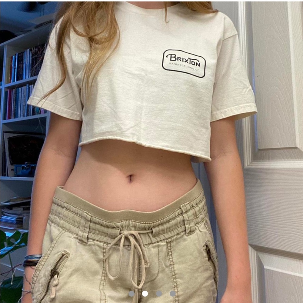 Brixton hand cut cropped tee